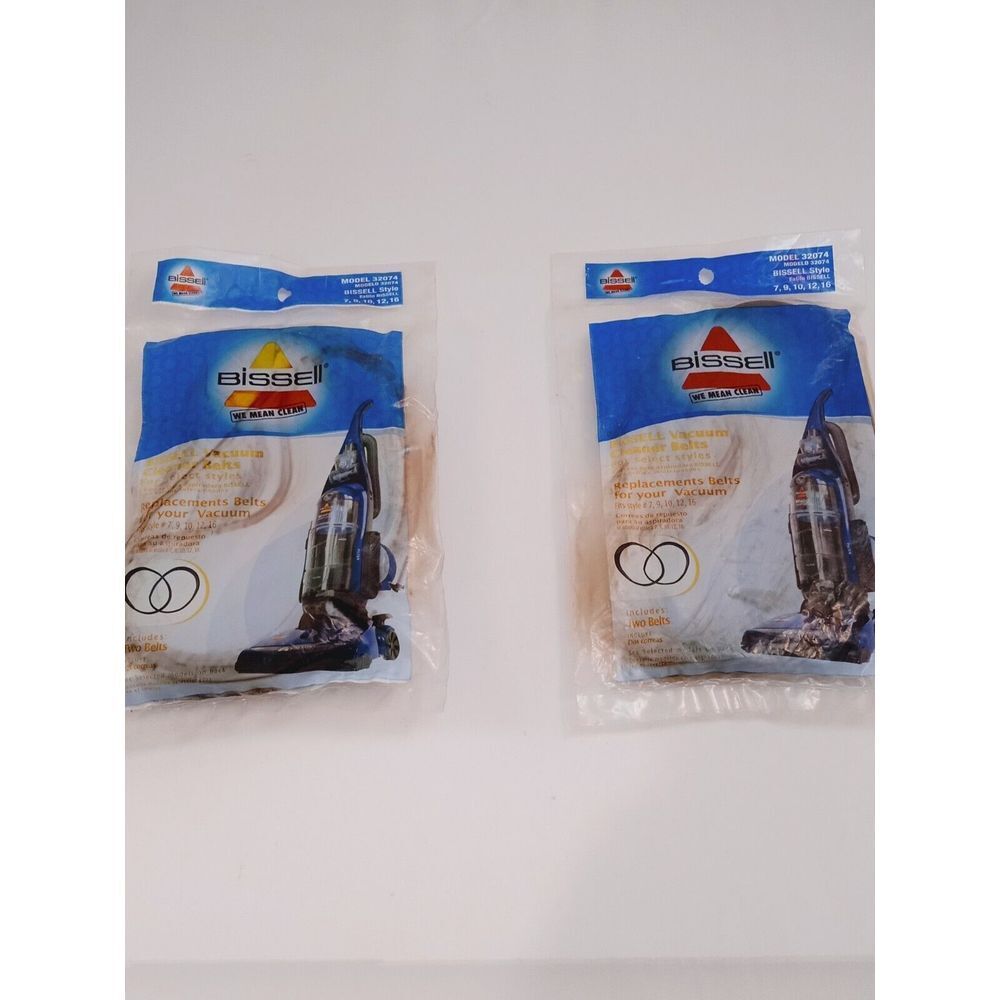 Bissell Upright vacuum Style 7,9,10,12,14‎ Belt Part #32074,203-1093 -  2 Pack